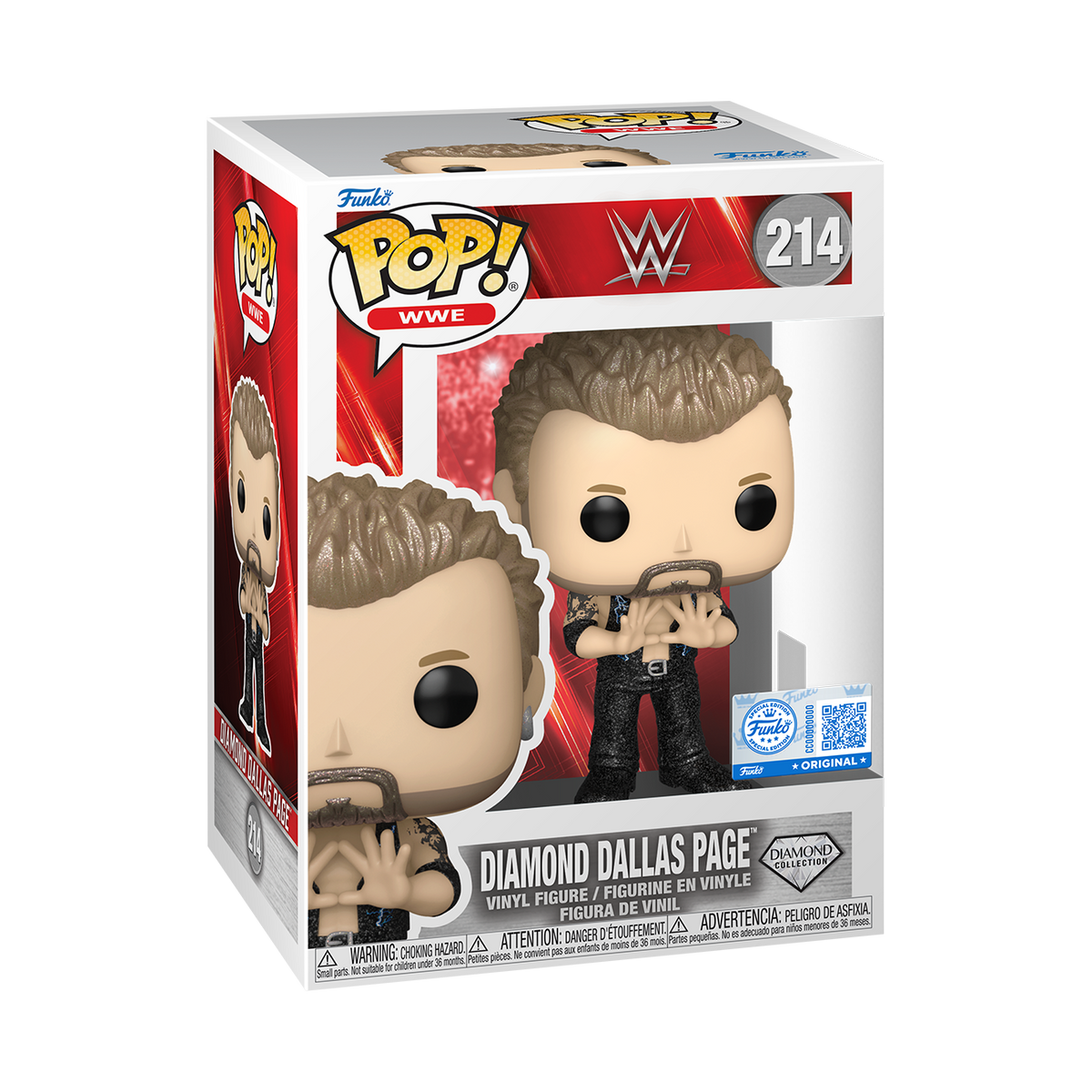Funko Pop! WWE – Diamond Dallas Page Diamond Glitter boxed figure