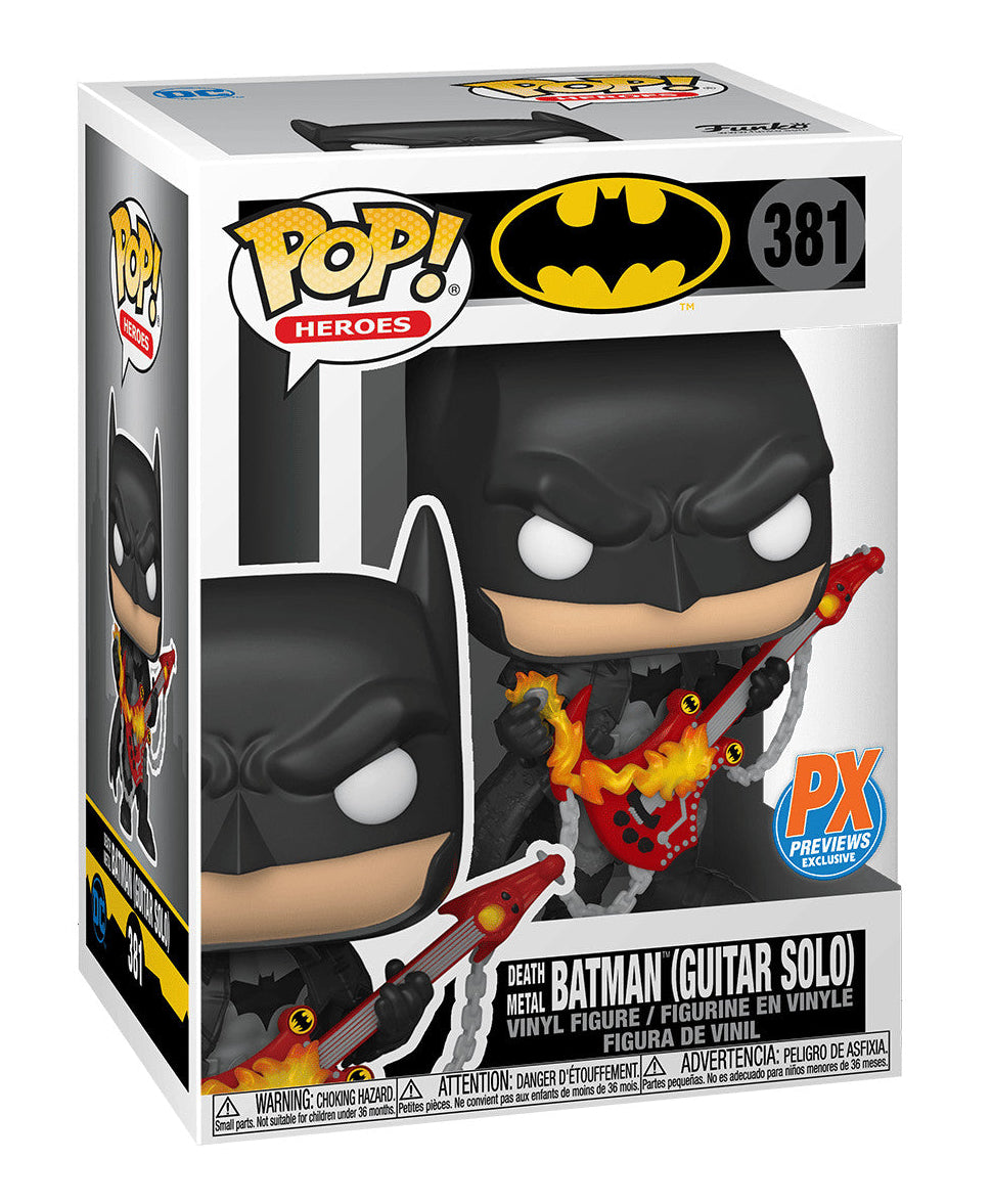 Death Metal Batman Guitar Solo Funko POP Vinyl in retail box