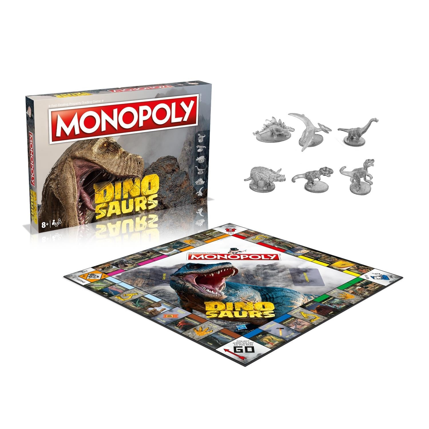 Dinosaurs Monopoly board game contents