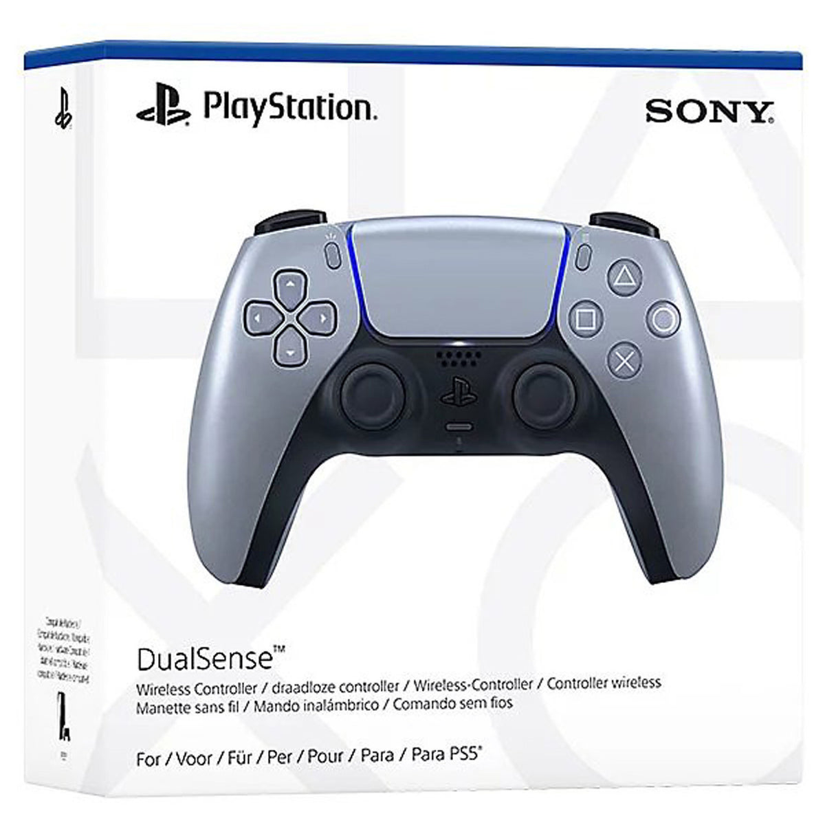 Sony PlayStation 5 DualSense V3 Wireless Controller Sterling Silver retail box