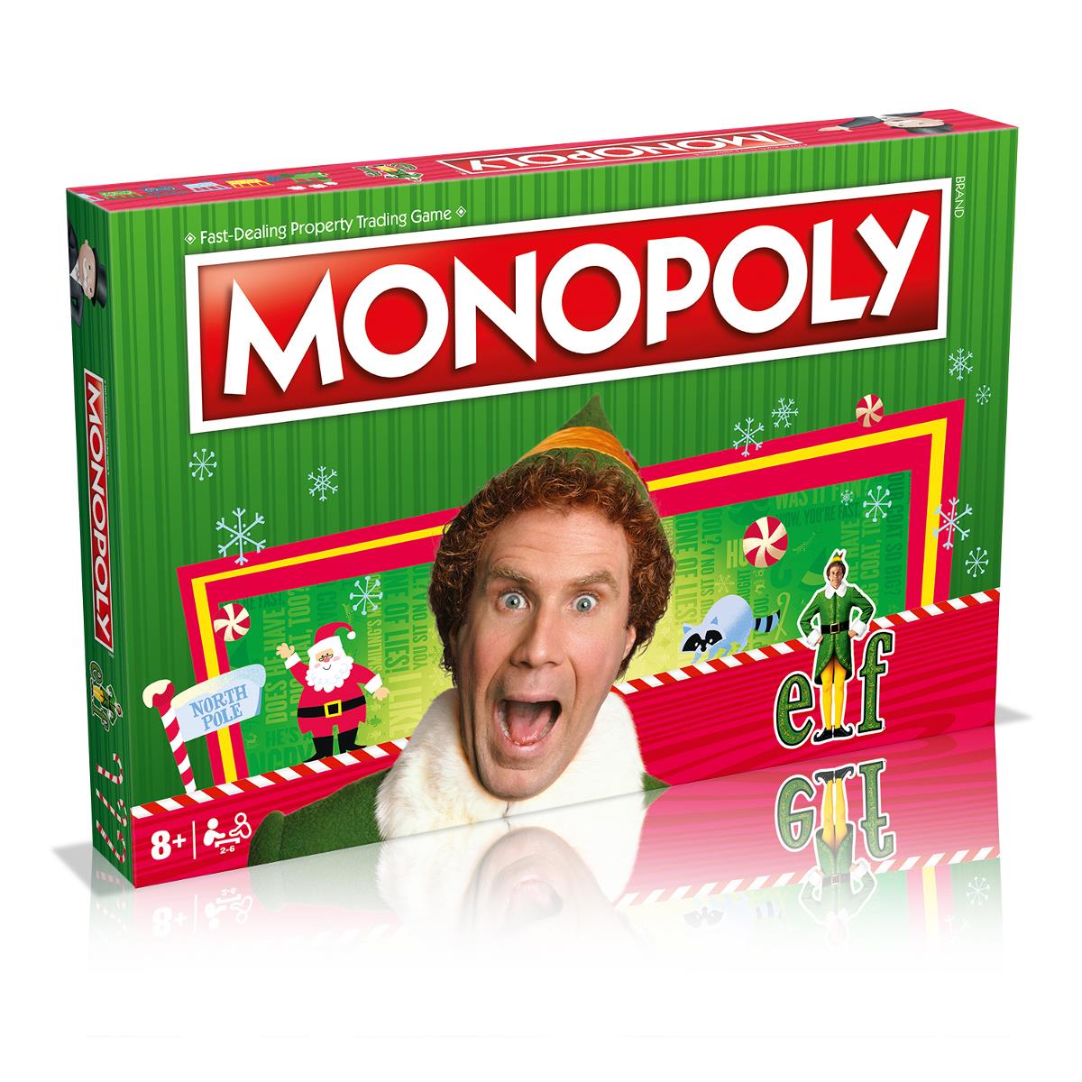 Elf Monopoly board game box
