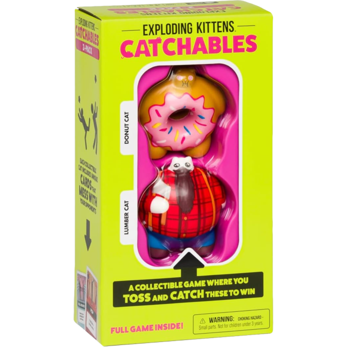 Exploding Kittens Catchables Game #1 - Donut & Lumber Cat