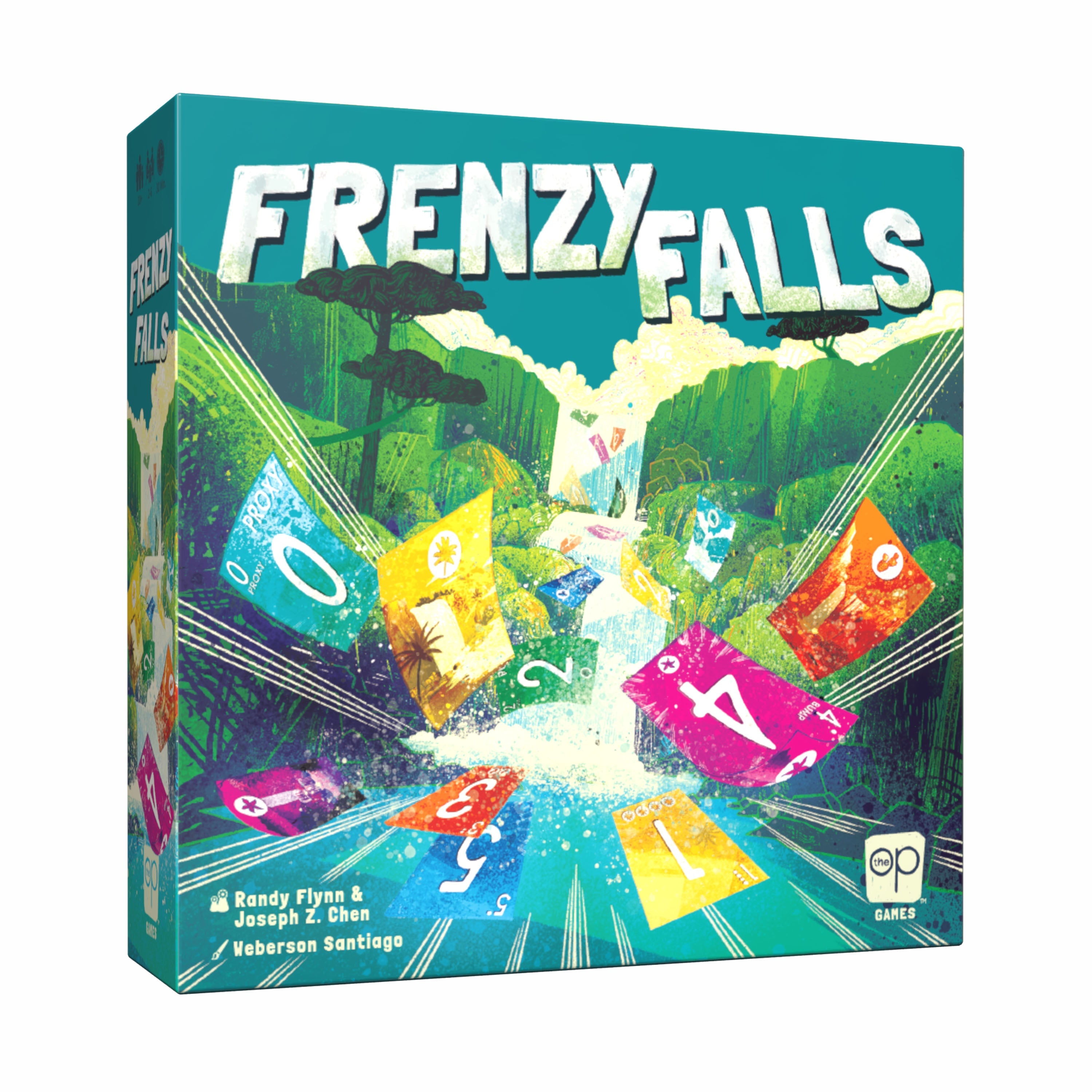 Frenzy Falls card game retail box