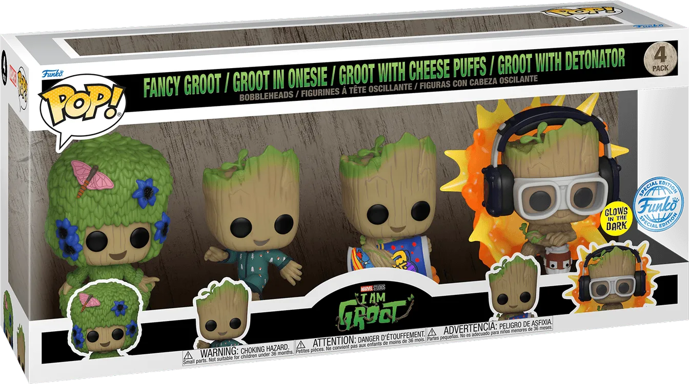 I Am Groot Funko POP! Vinyl 4 Pack