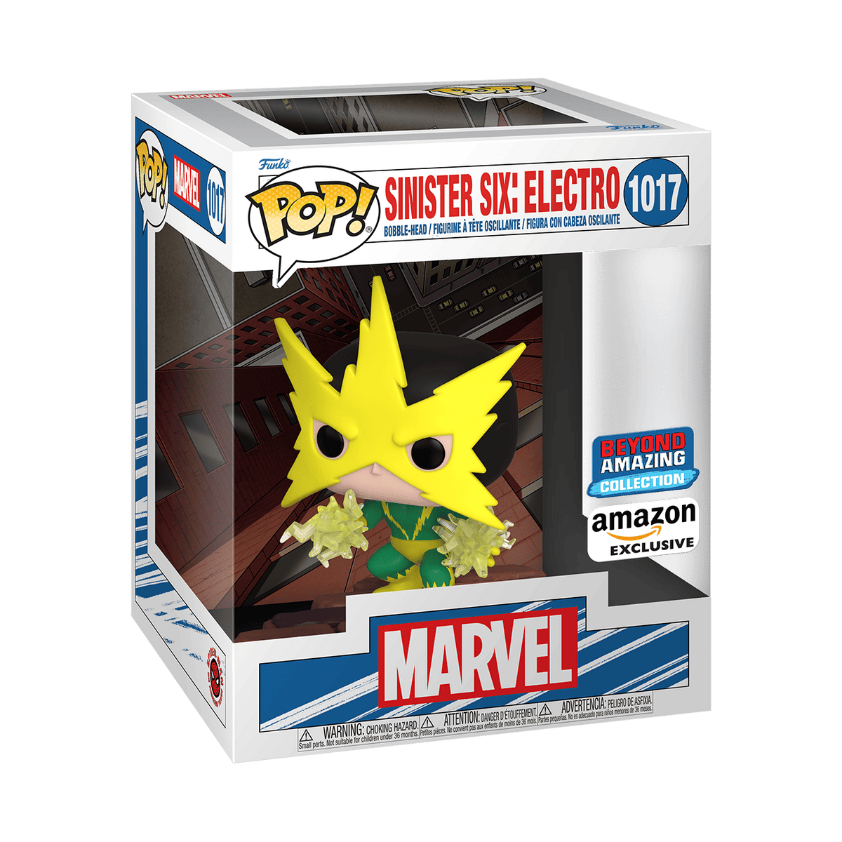 Marvel Sinister Six Electro Funko POP Deluxe in retail packaging