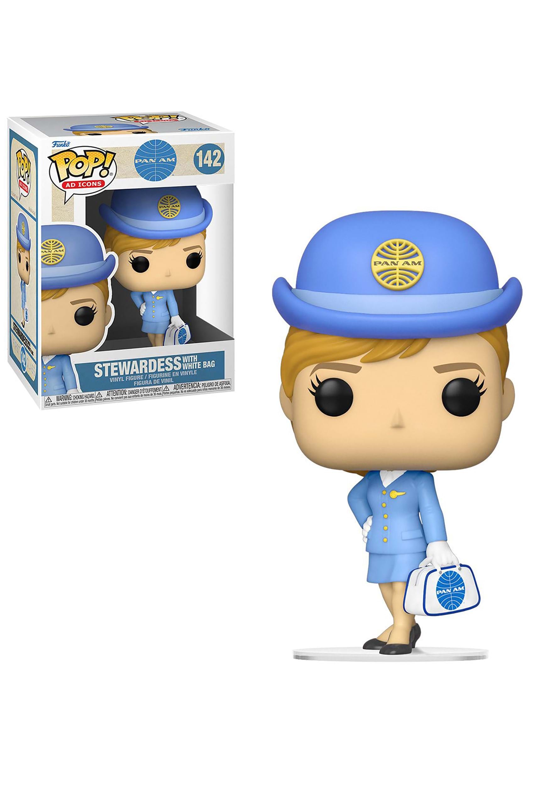 Ad Icons: Pan Am Stewardess w/ White Bag Funko Pop! Vinyl