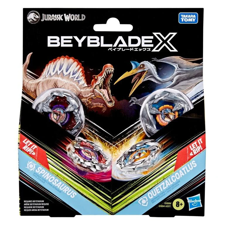 Beyblade X Jurassic World Spinosaurus VS Quetzalcoatlus