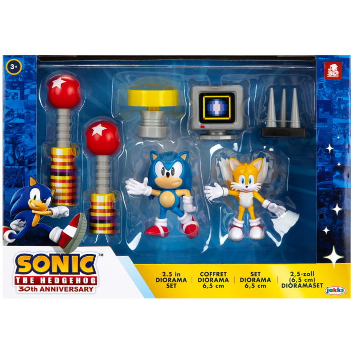Sonic the Hedgehog & Tails 2.5" Figures Diorama