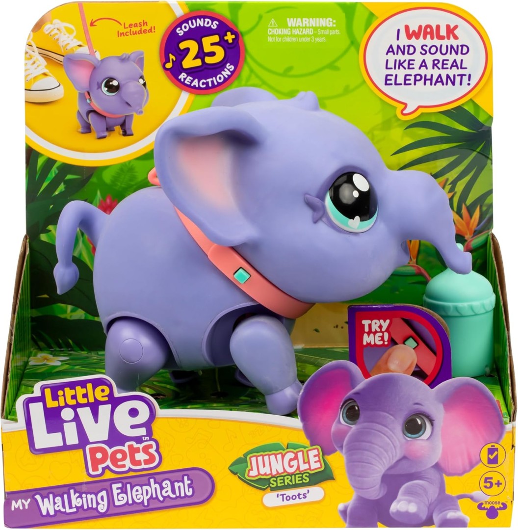 Little Live Pets My Walking Elephant Toots in complete retail packaging