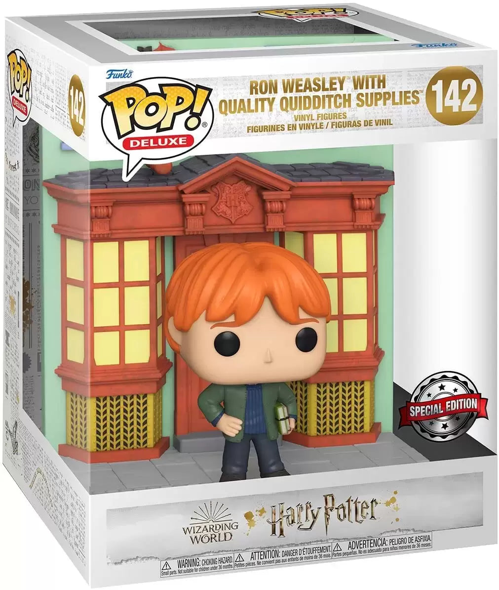Harry Potter: Ron w/ Quality Quidditch Supplies Funko POP! Vinyl Deluxe