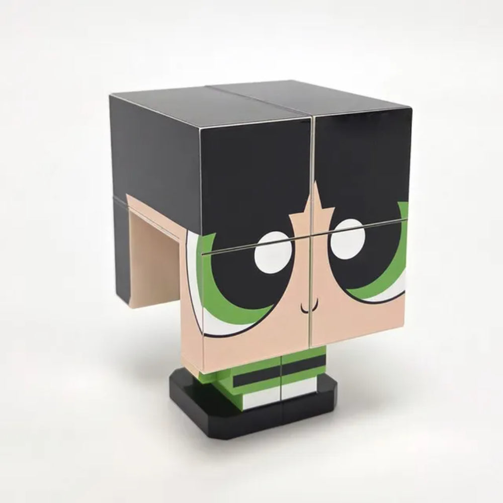 The Powerpuff Girls Buttercup QUBI transforming figure in retail packaging