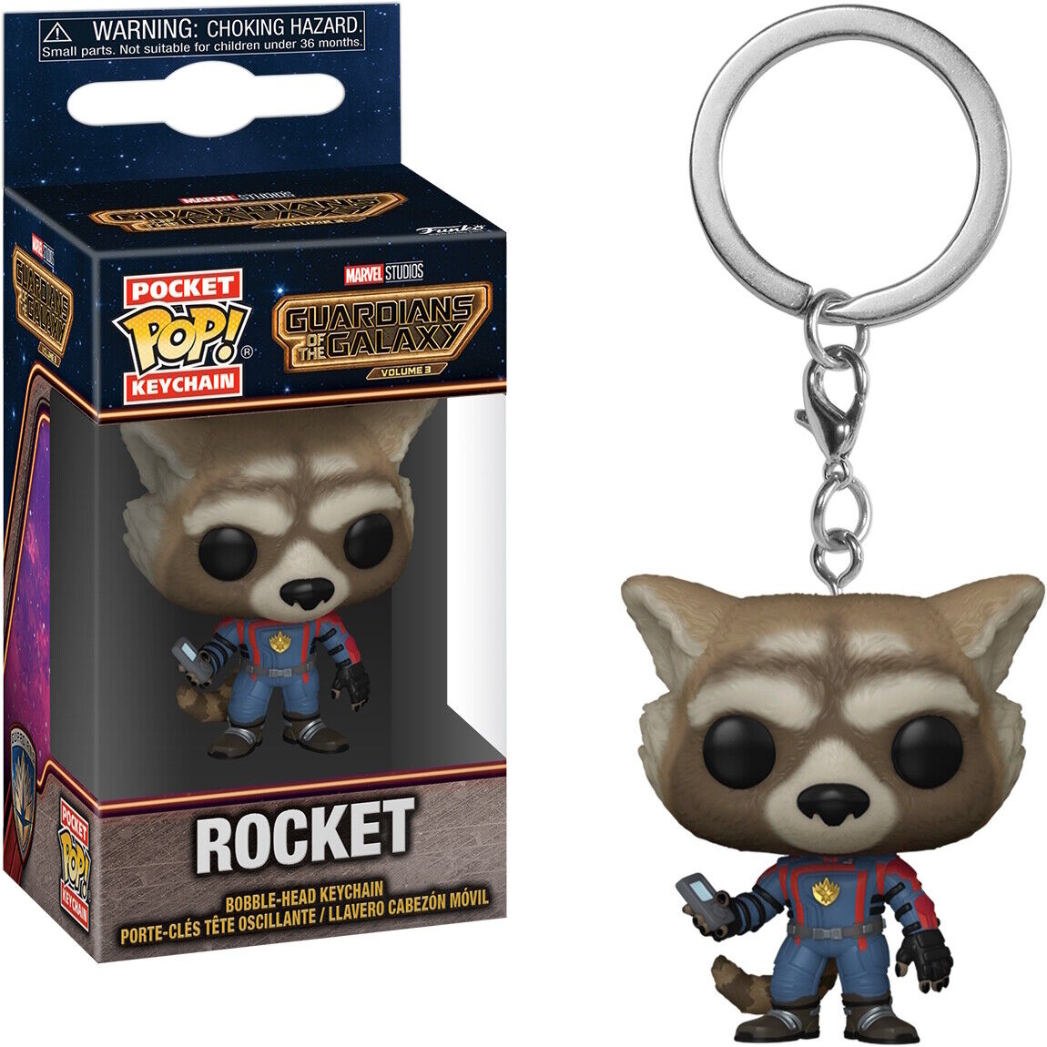 Guardians of The Galaxy 3: Rocket Funko Pocket POP! Keychain