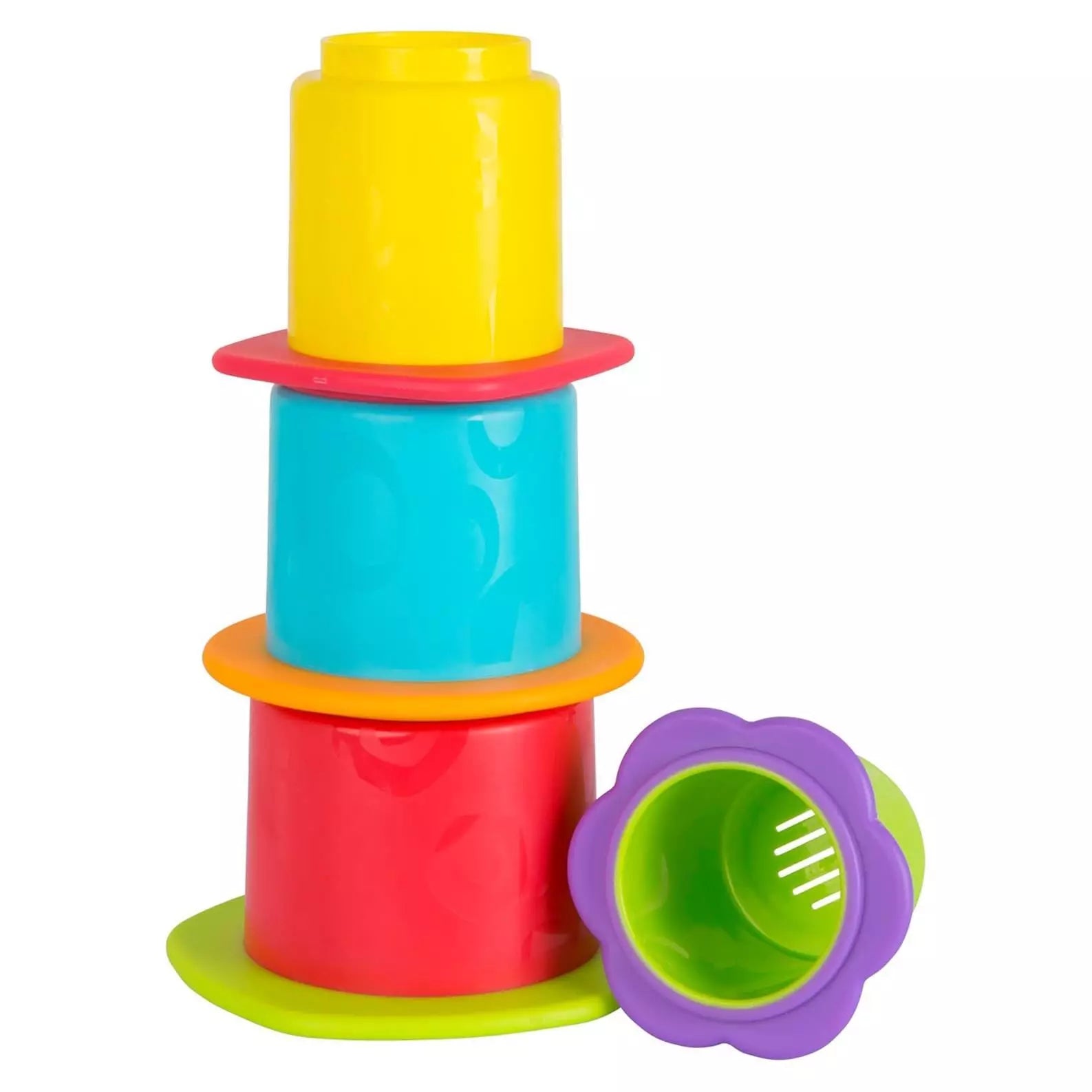 Playgro Pack of 4 Chewy Stack and Nest Cups