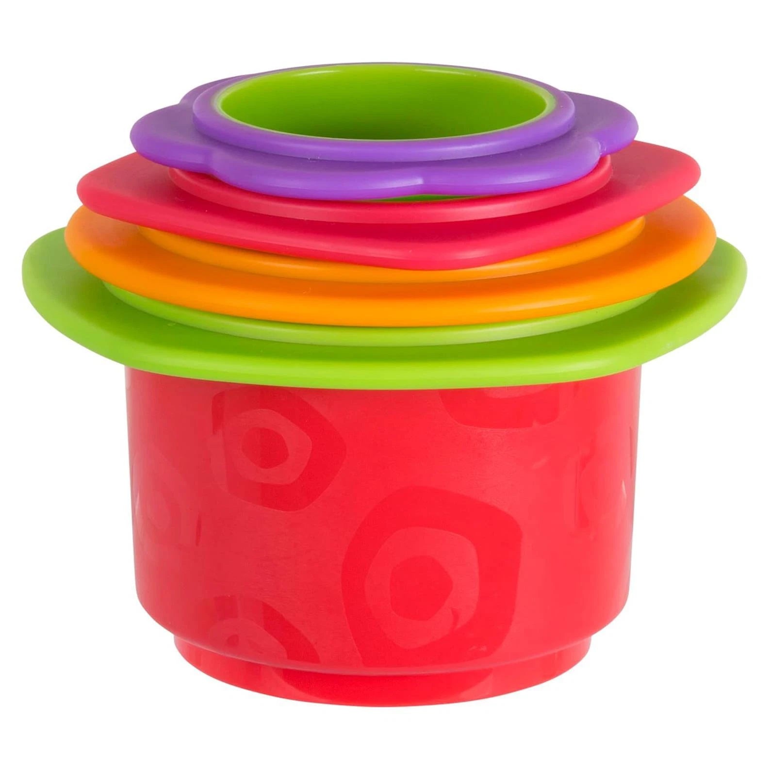 Playgro Pack of 4 Chewy Stack and Nest Cups