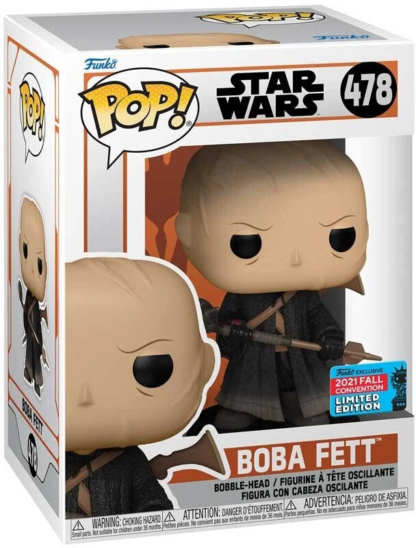 Star Wars Mandalorian: Boba Fett (No Helmet limited edition) Funko POP! Vinyl
