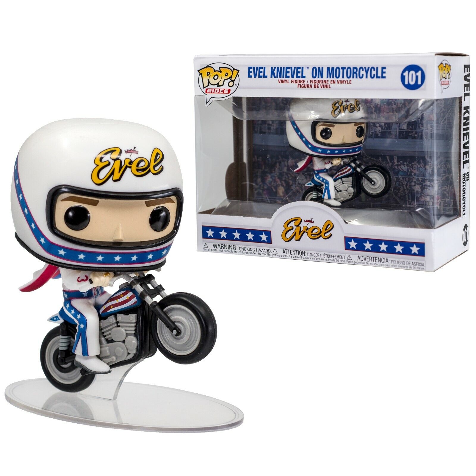 Evel Knievel w/ Motorcycle Funko POP! Rides