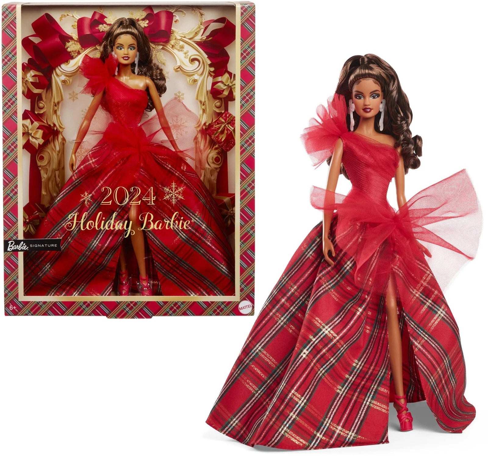 Barbie Signature: 2024 Holiday Barbie (Brunette)
