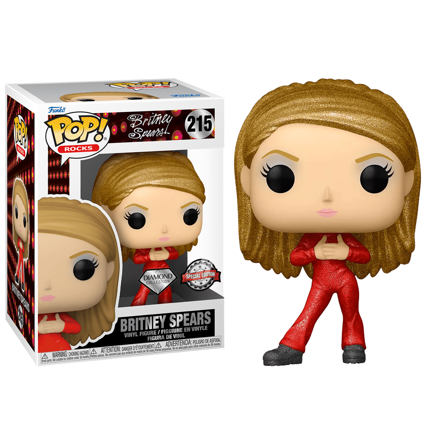 Rocks: Britney Spears Catsuit Diamond Glitter Funko POP! Vinyl