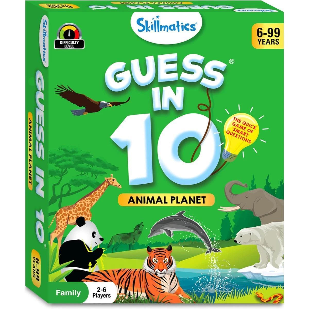 Skillmatics Guess in 10 Junior: Animal World Card Game