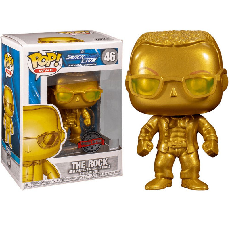 WWE: The Rock (Gold Metallic) Funko POP! Vinyl