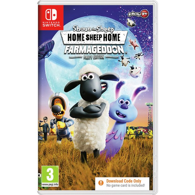 Shaun the Sheep: Farmageddon Party Edition Nintendo Switch Game (Code in a box)