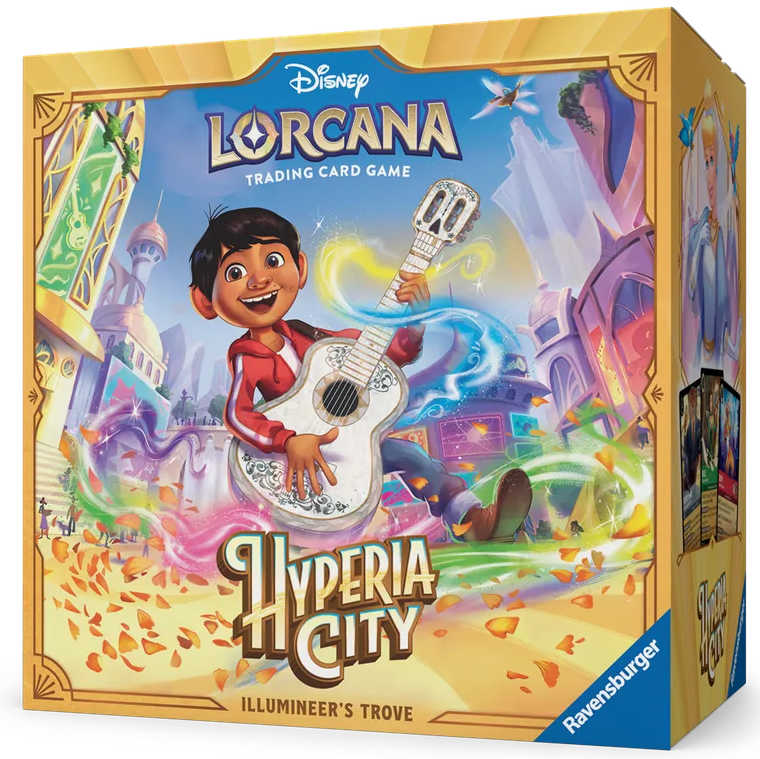 Disney Lorcana Hyperia City Illumineer's Trove retail box