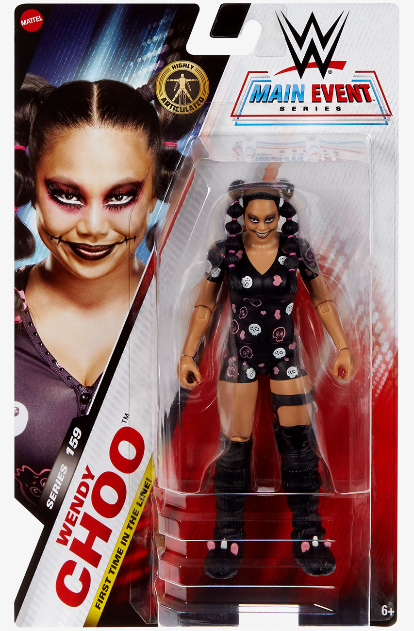 WWE Wendy Choo black outfit Main Event Series 159 in complete retail packaging
