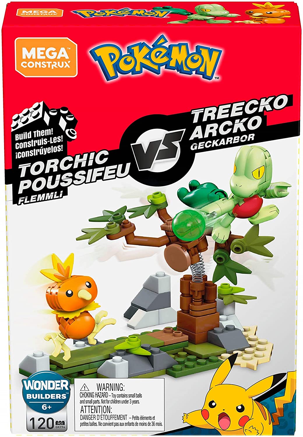 Pokemon: Torchic Vs. Treecko Mega Construx
