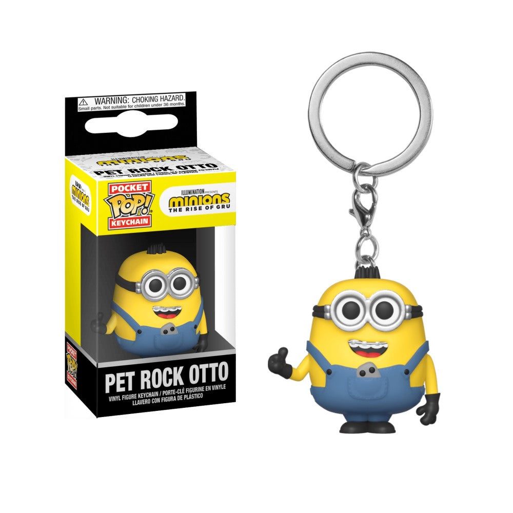 Minions The Rise of Gru: Pet Rock Otto Funko Pocket Pop! Keychain