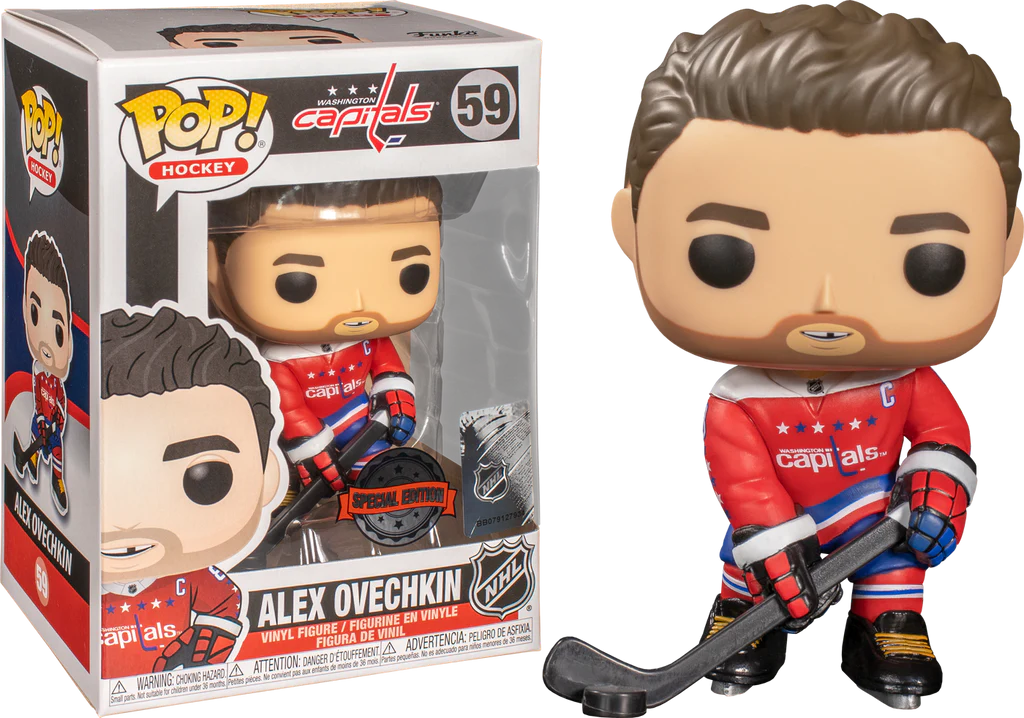 NHL Capitals: Alex Ovechkin 59 w/ Missing Tooth Funko Pop! Vinyl