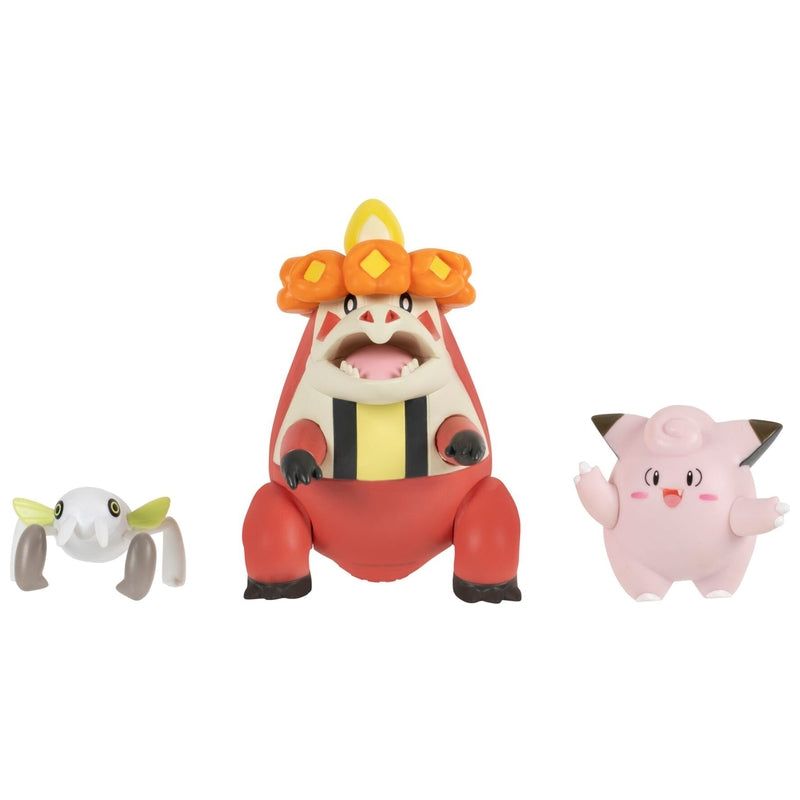 Pokemon Battle Figure Set: Clefairy, Crocalor, Nincada