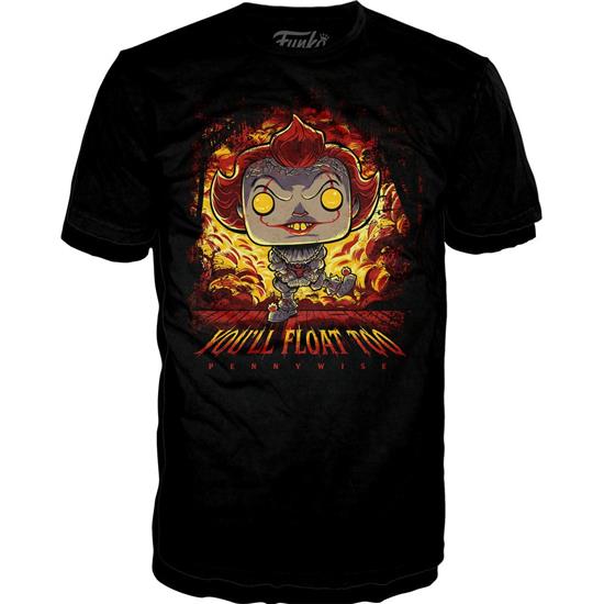 IT: Pennywise You´ll Float Too Funko T-Shirt - Medium