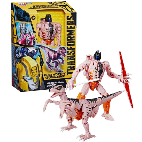 Transformers Buzzworthy Bumblebee Legacy Voyager Heroic Maximal Dinobot Figure