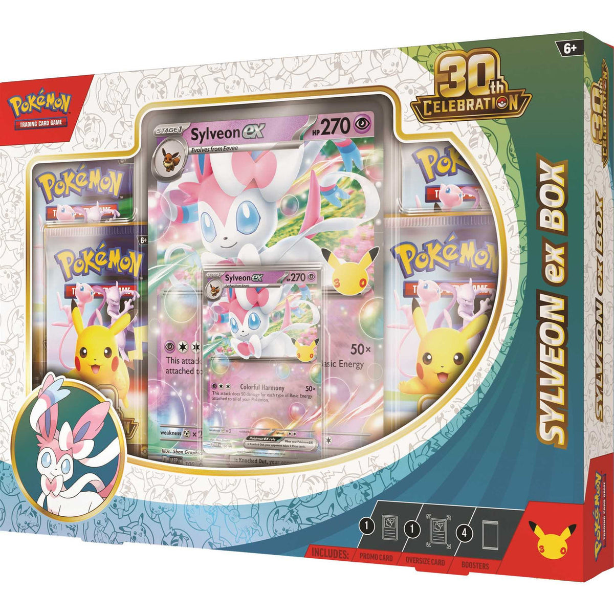 Pokemon TCG: 30th Celebration Sylveon ex Box