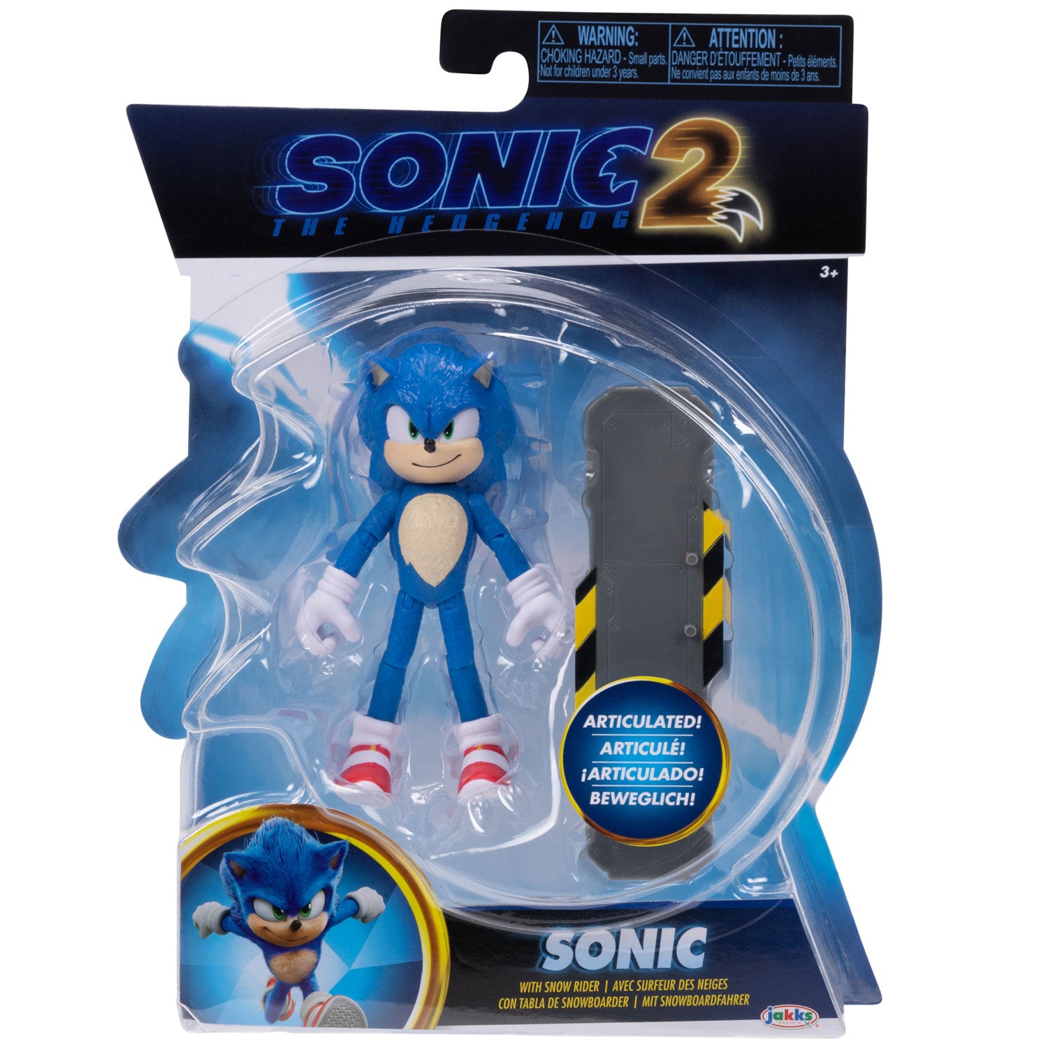 Sonic the Hedgehog 2: Sonic w/ Snow Rider 10cm Figure