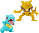 Pokemon Battle Figure Set: Abra & Totodile