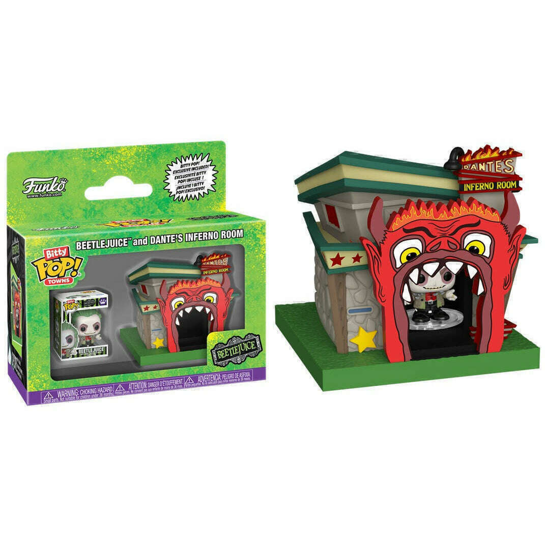 Beetlejuice and Dante's Inferno Room Funko Bitty POP! Towns