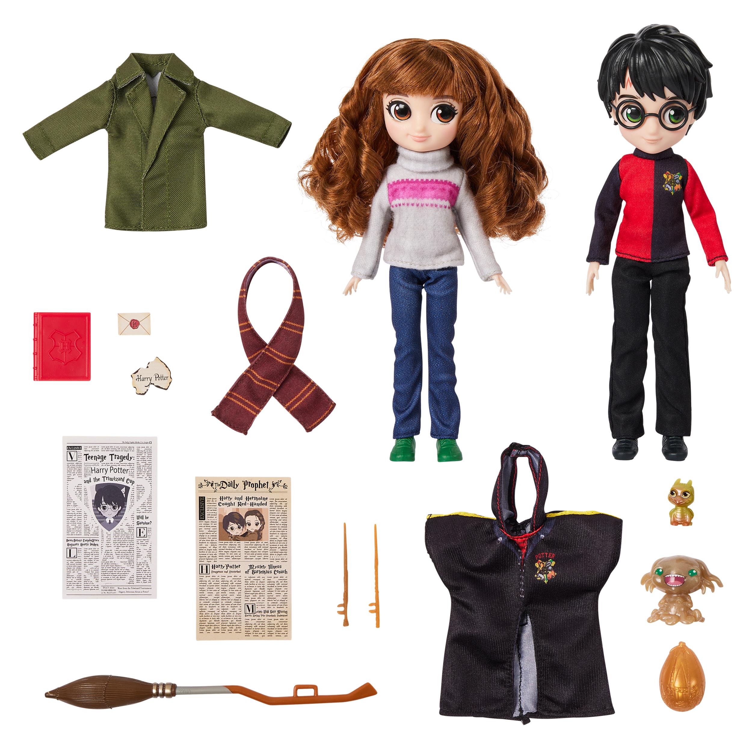 Wizarding World Harry Potter 8 Inch Harry Hermione Dolls Gift Set