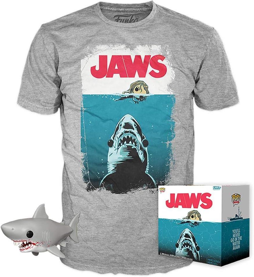 Jaws Great White Shark Bloody Funko POP & Tee (Size M)