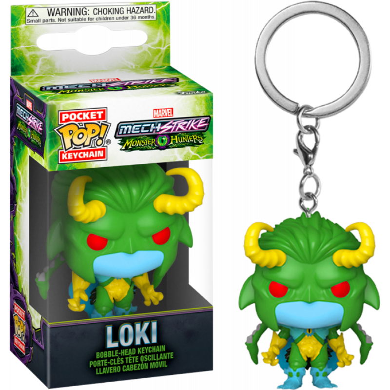 Marvel Mech Strike Monster Hunters: Loki Funko Pocket Pop! Keychain