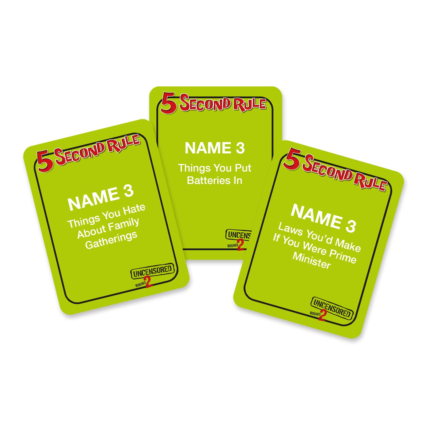 5 Second Rule (Uncensored) Round 2 Party Game