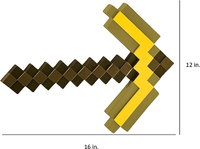 Official Minecraft Gold Pickaxe