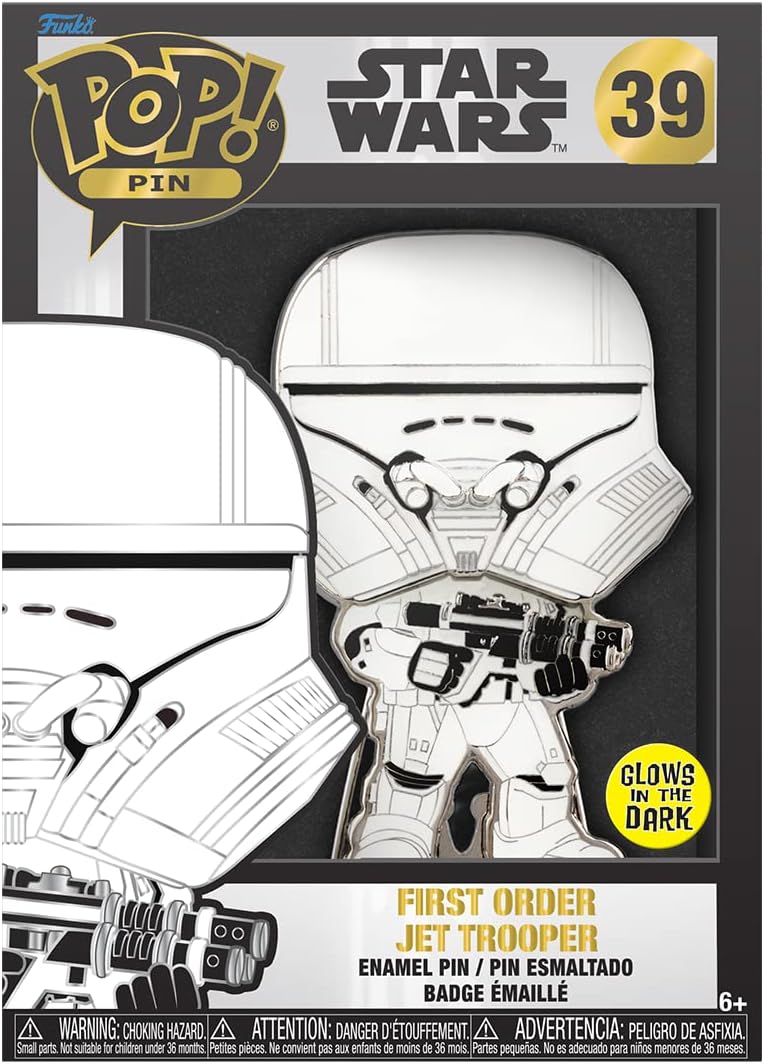 Star Wars: First Order Jet Trooper Glow-in-the-Dark Funko Pop! Pin