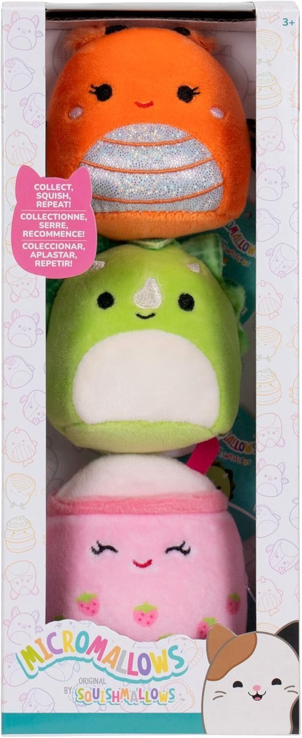 Squishmallows Micromallows 3 Pack (Tristan, Mony, Victoria)