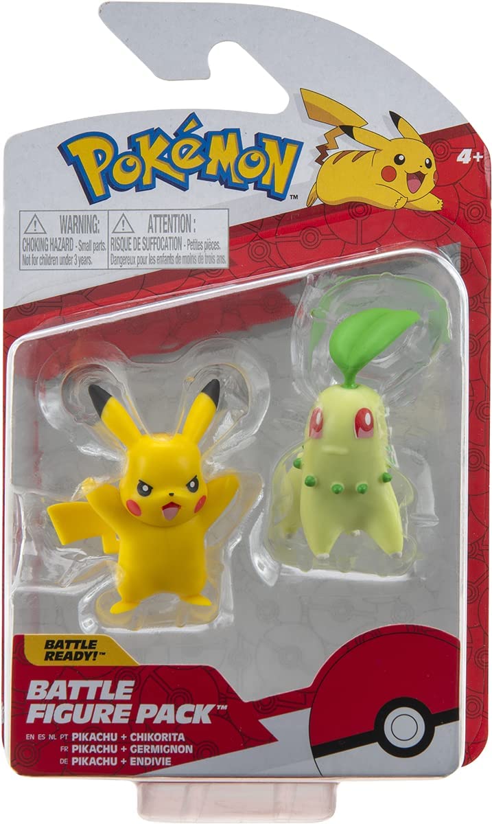 Pokemon Battle Figure Pack: Pikachu & Chikorita