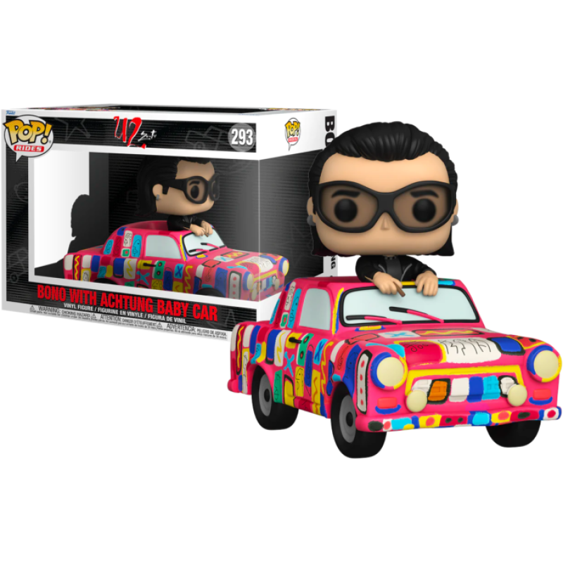 Rocks: U2 Bono w/ Achtung Baby Car Funko Pop! Rides