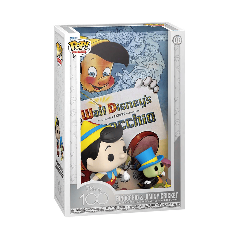Disney Pinocchio & Jiminy Cricket Funko Pop! Movie Poster