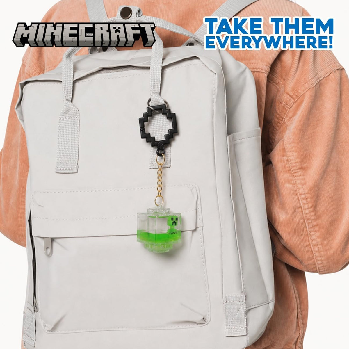 Minecraft Series 2 Glow-in-the-Dark Water Charm Blind  (1 Random Figure Supplied)
