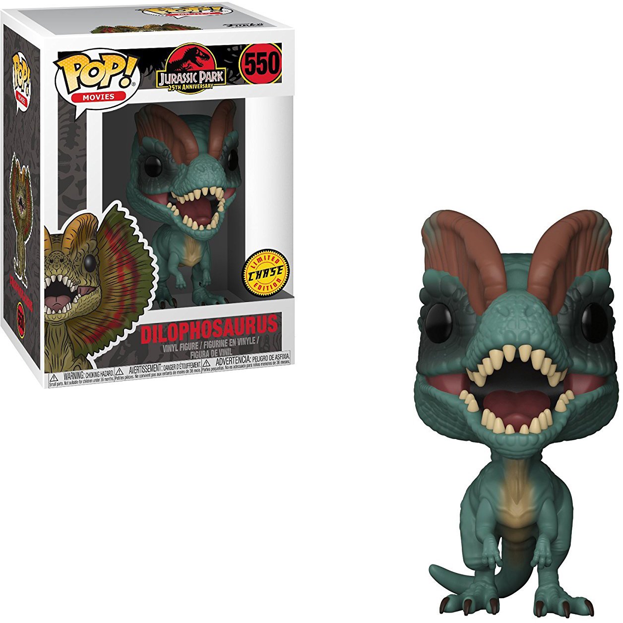 Jurassic Park: Dilophosaurus w/ Chase Funko Pop! Vinyl
