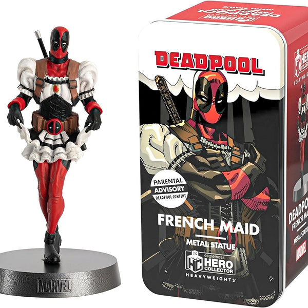 Eaglemoss Heavyweights: Deadpool French Maid Metal Statue